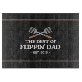 Planche À Découper Meilleur Flippin Papa Spatula Funny Retro (Devant)