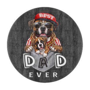 Planche À Découper Meilleur Papa Boxer Ever