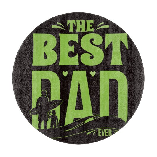 Planche À Découper Meilleur Papa du Monde (Devant)