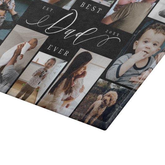 Planche À Découper Meilleur papa jamais | Fête des pères 12 Collage p (Coin)