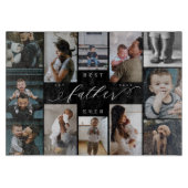 Planche À Découper Meilleur Père jamais | Fête des pères 12 Collage p (Devant)