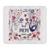 Planche À Découper Meilleure MOM jamais | Cadeaux de la fête des mère (Devant)