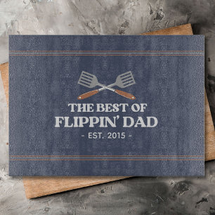 Planche À Découper Meilleure Poêle Papa Spatule Drôle Rétro