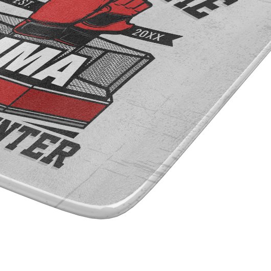 Planche À Découper Mélange d'arts martiaux AJOUTER LE NOM MIXED MARTI (Coin)