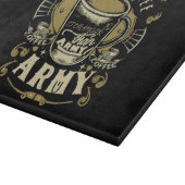 Planche À Découper Même mon café est plus fort que l'armée (Coin)