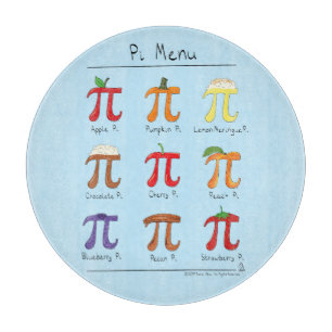 Planche À Découper Menu Fantaisie Math Pi Day