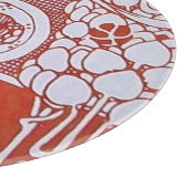 Planche À Découper MENU RESTAURANT MONOGRAM Rouge Blanc Dîner, Brunch (Coin)