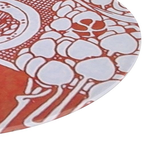 Planche À Découper MENU RESTAURANT MONOGRAM Rouge Blanc Dîner, Brunch (Coin)