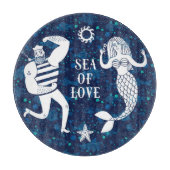 Planche À Découper Mer d'affiche d'amour (Devant)