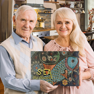 Planche À Découper Mer Le Flavor Poisson Mosaïque