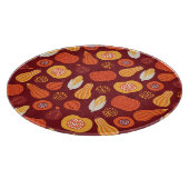 Planche À Découper Merci Citrouille Brown Motif sans Seamless. (Coin)