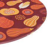 Planche À Découper Merci Citrouille Brown Motif sans Seamless. (Coin)