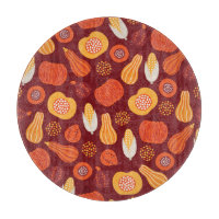 Merci Citrouille Brown Motif sans Seamless.