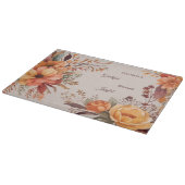 Planche À Découper Merci Grategul Béni Floral Thanksgiving (Coin)