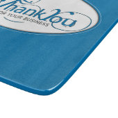 Planche À Découper Merci Pour Les Affaires, Script Bleu (Coin)