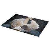 Planche À Découper Mère Cygne avec Cygnets (cygnes bébés) (Coin)