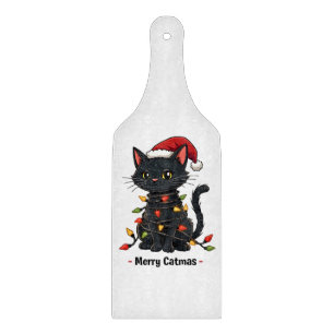 Planche À Découper Merry Catmas Funny Noël Amoureux des chats Feline