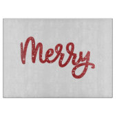 Planche À Découper Merry Christmas Glitter Holiday (Devant)