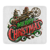Planche À Découper Merry Christmas steampunk (Devant)