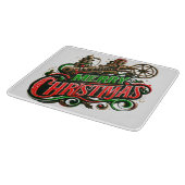 Planche À Découper Merry Christmas steampunk (Coin)