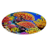 Planche À Découper Merveille d'art de récif de corail vibrant (Coin)