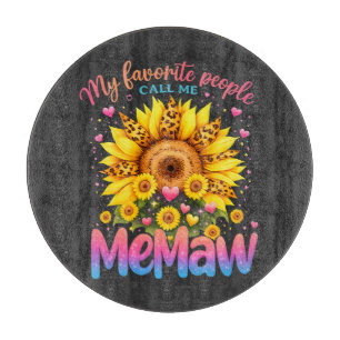 Planche À Découper Mes personnes préférées m'appellent Memaw Fête des