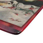 Planche À Découper Mésange avec du gui (Coin)