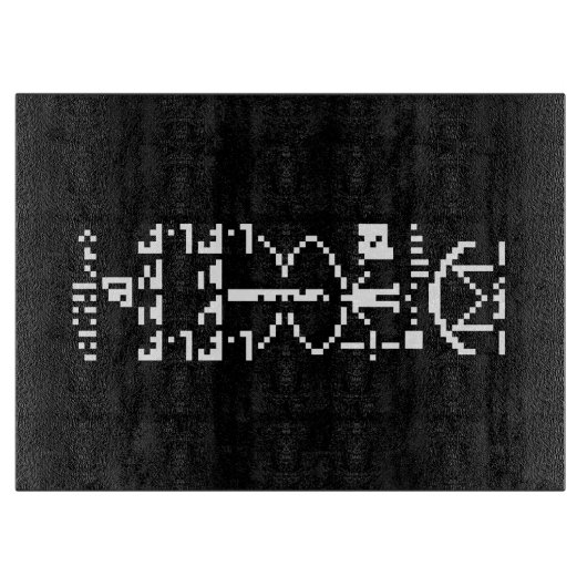 Planche À Découper Message binaire Arecibo 1974 (Devant)