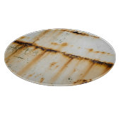 Planche À Découper Métal blanc rouillé : surface texturée (Coin)