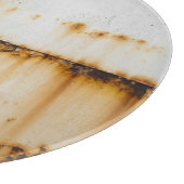 Planche À Découper Métal blanc rouillé : surface texturée (Coin)
