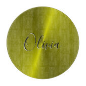 Planche À Découper Métal jaune brillant (Devant)