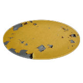 Planche À Découper Métal jaune fissuré : texture sale. (Coin)