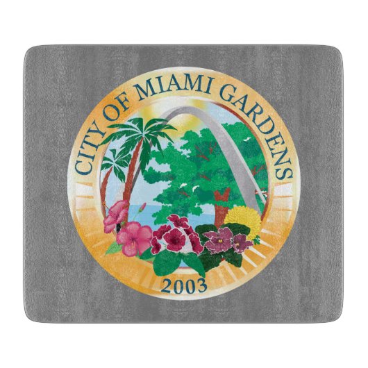 Planche À Découper Miami Gardens (Floride) City Seal (Devant)