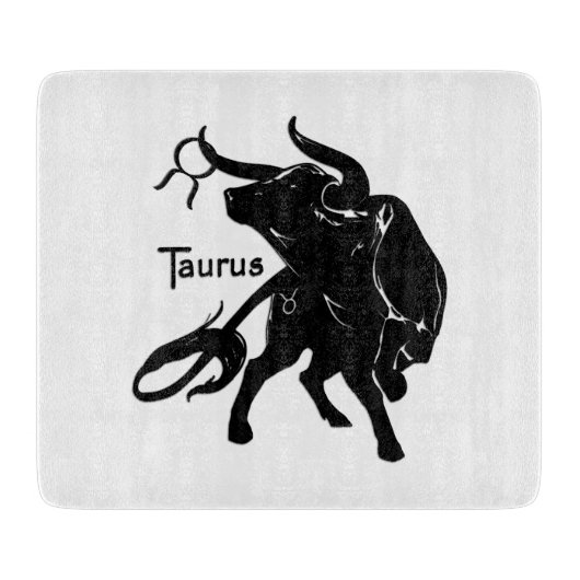 Planche À Découper Mighty Taurus le Taureau Zodiaque (Devant)