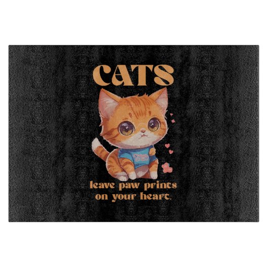 Planche À Découper mignon amour chaton (Devant)