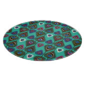 Planche À Découper mignon motif en plumes de paon (Coin)