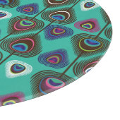 Planche À Découper mignon motif en plumes de paon (Coin)