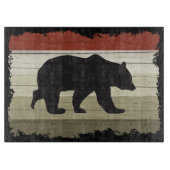 Planche À Découper mignon Pays noir ours cuisine cabine (Devant)