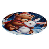 Planche À Découper Mignonne Bear Holding Bunny (Coin)