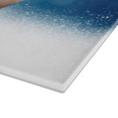 Planche À Découper Mignonne chien Carlin Noël Père Noël Chapeau Neige (Coin)