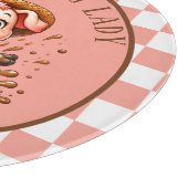 Planche À Découper Mignonne dame de porc folle (Coin)