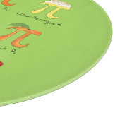 Planche à découper mignonne de tarte de jour des (Coin)