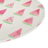 Planche À Découper Mignonne pastèque : motif d'aquarelle transparente (Coin)