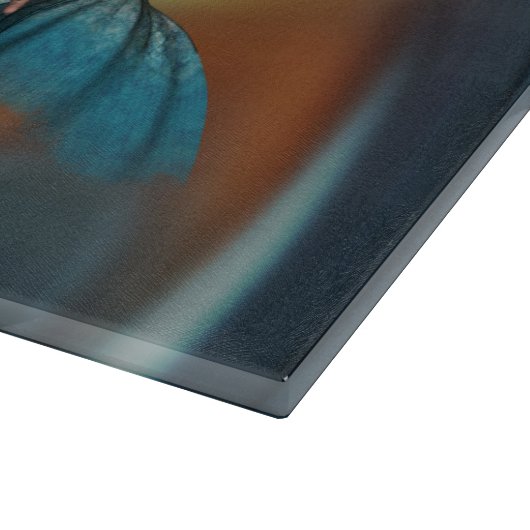 Planche À Découper Mignonne Sirène Baignade Joyeuse (Coin)