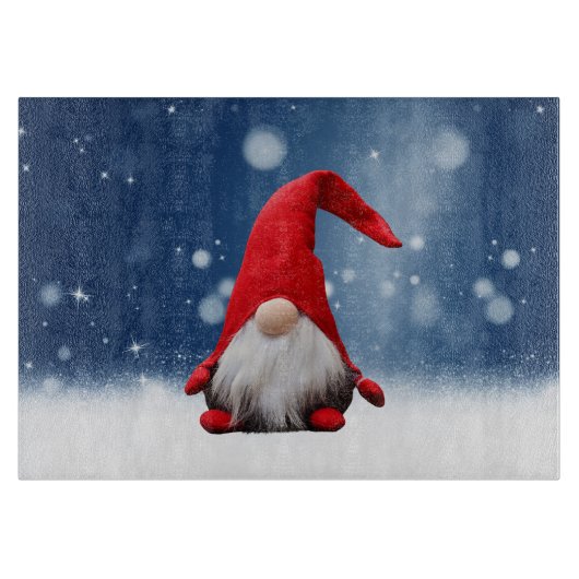 Planche À Découper Mignonnes Etoiles de neige Père Noël Noël (Devant)