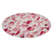 Planche À Découper Mignonnes Zones Rouges Roses Simples (Coin)