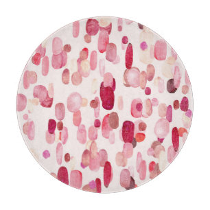 Planche À Découper Mignonnes Zones Rouges Roses Simples
