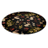 Planche À Découper Mignons lapins : Motif à main aquarelle (Coin)