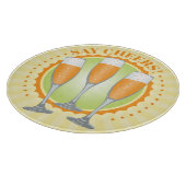 Planche À Découper Mimosa Champagne Orange (Coin)