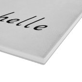 Planche À Découper Mini chat noir sur blanc nom d'ajout (Coin)